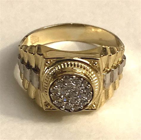 10k 1 2 karat men's rolex pinky ring|Rolex rings for sale.